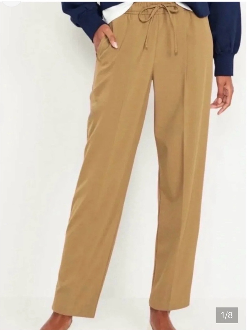 Old Navy Billie Camel/Tan Elastic Waist Chinos